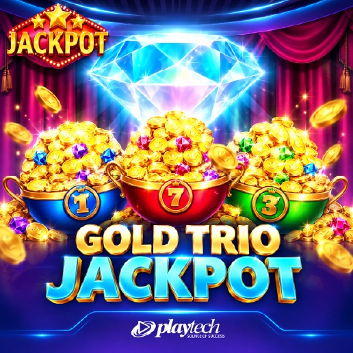 Gold Trio Jackpot Playtech slot game icon